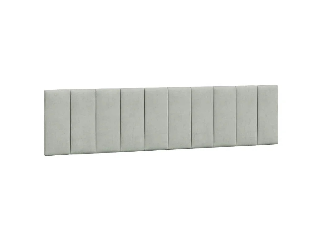 Bedframe zonder matras "Hanko" 200x200 cm fluweel lichtgrijs