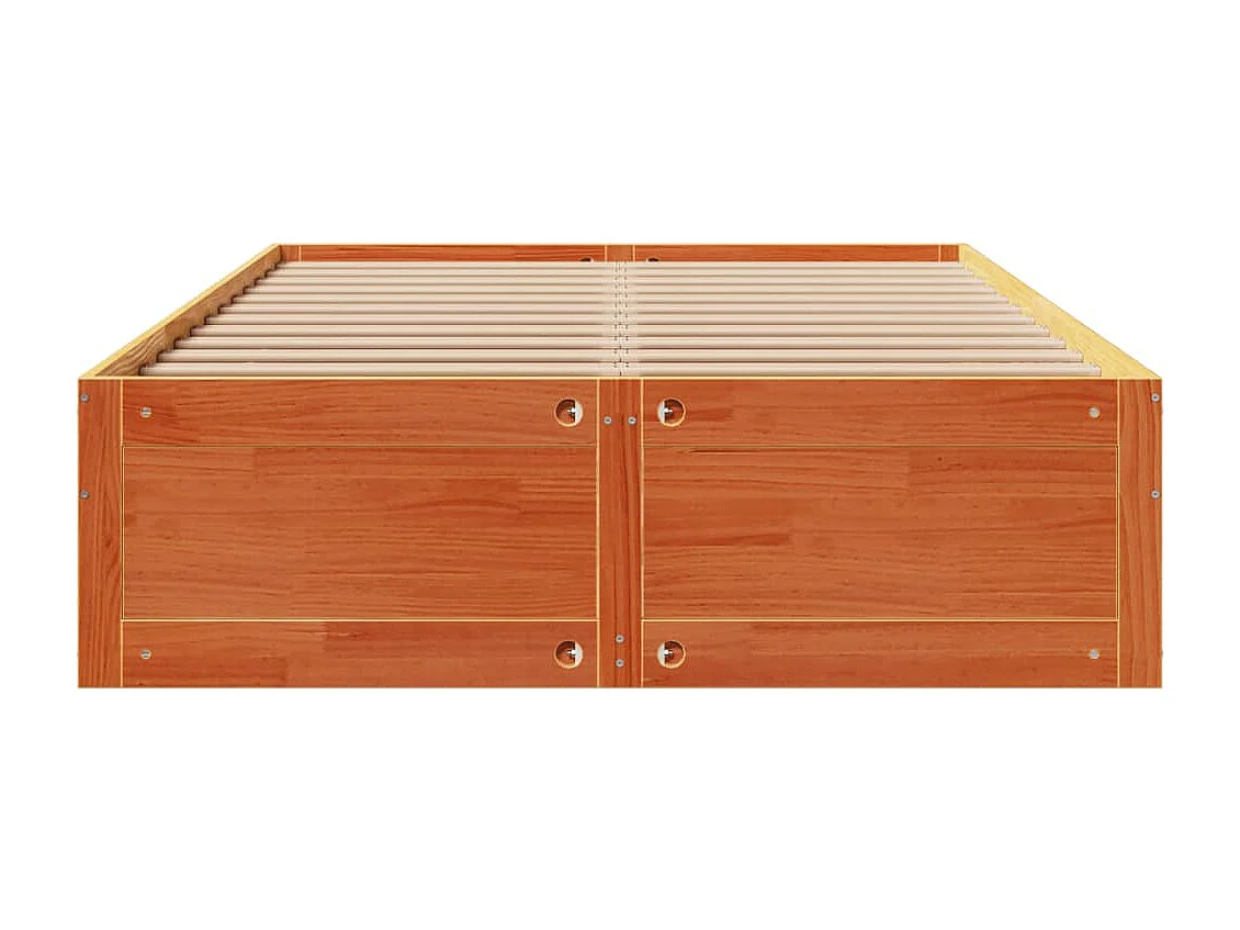 Bedframe zonder matras met lades grenenhout wasbruin 150x200 cm