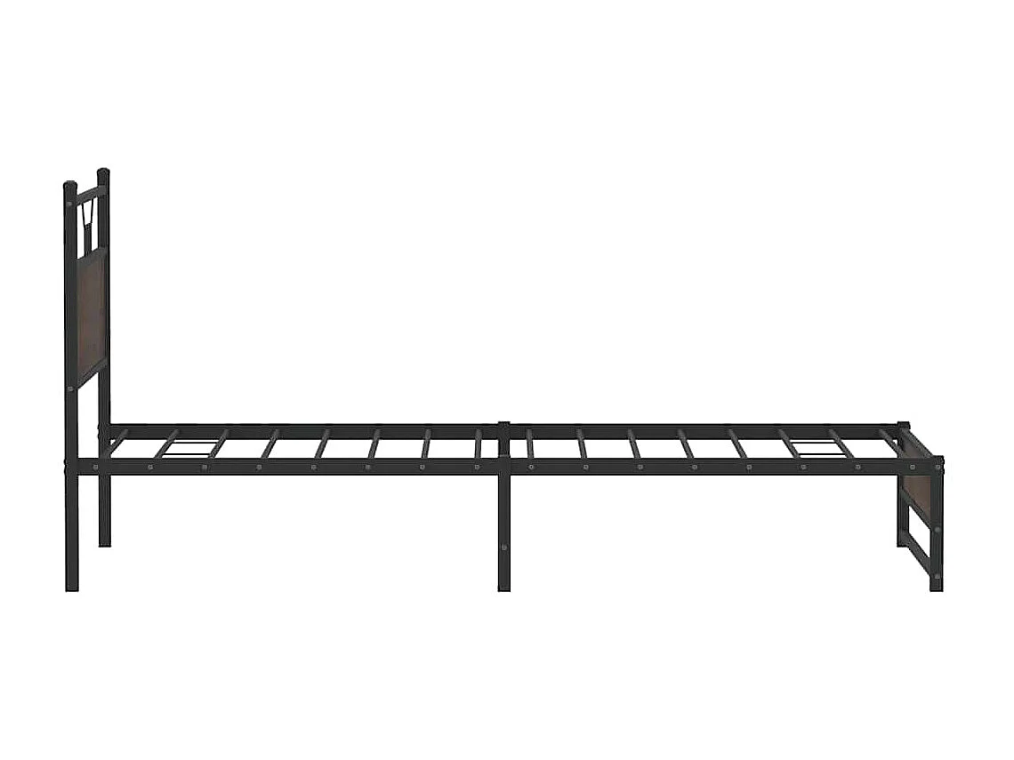 Bettgestell ohne Matratze Braun Eichen-Optik 107x203 cm