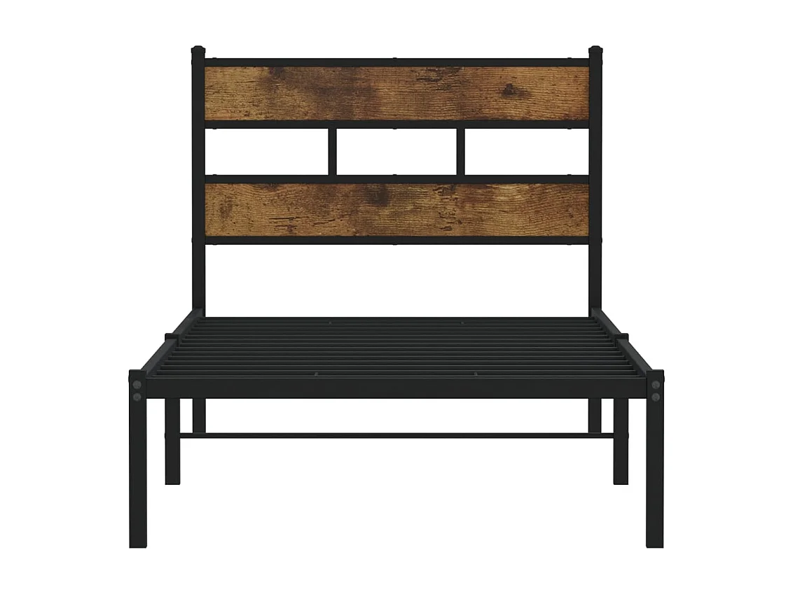 Giroletto senza Materaso in Metallo Rovere Fumo 107x203 cm