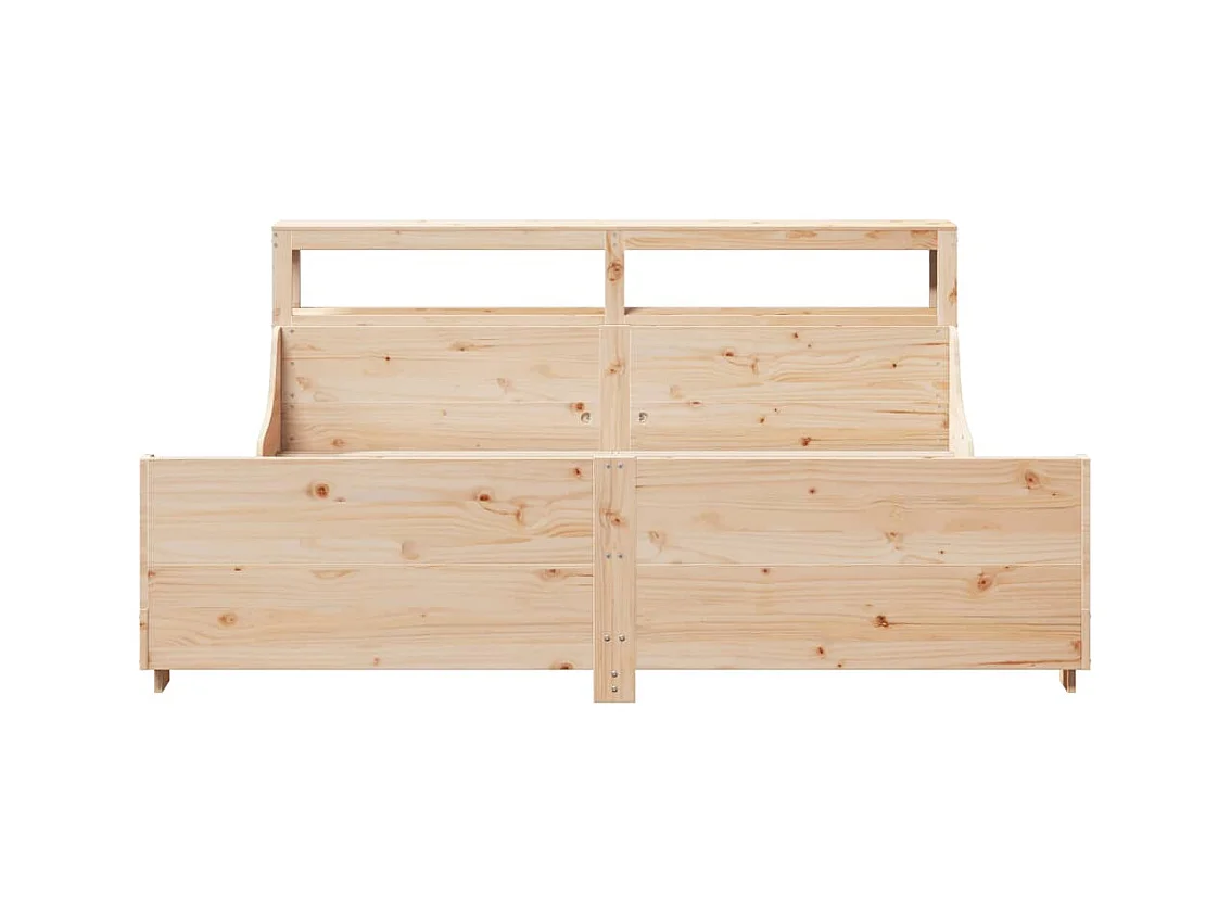 Cadre de lit sans matelas 200x200 cm bois massif de pin