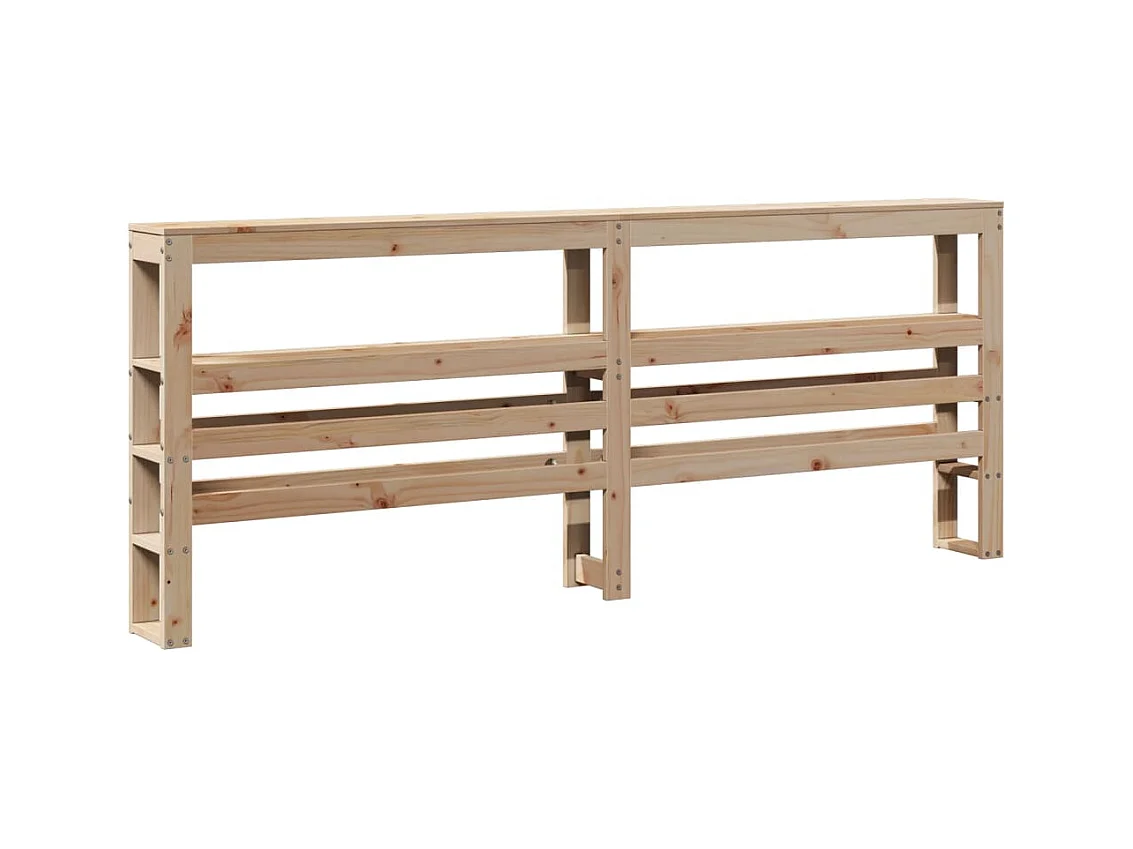 Cadre de lit sans matelas 200x200 cm bois massif de pin