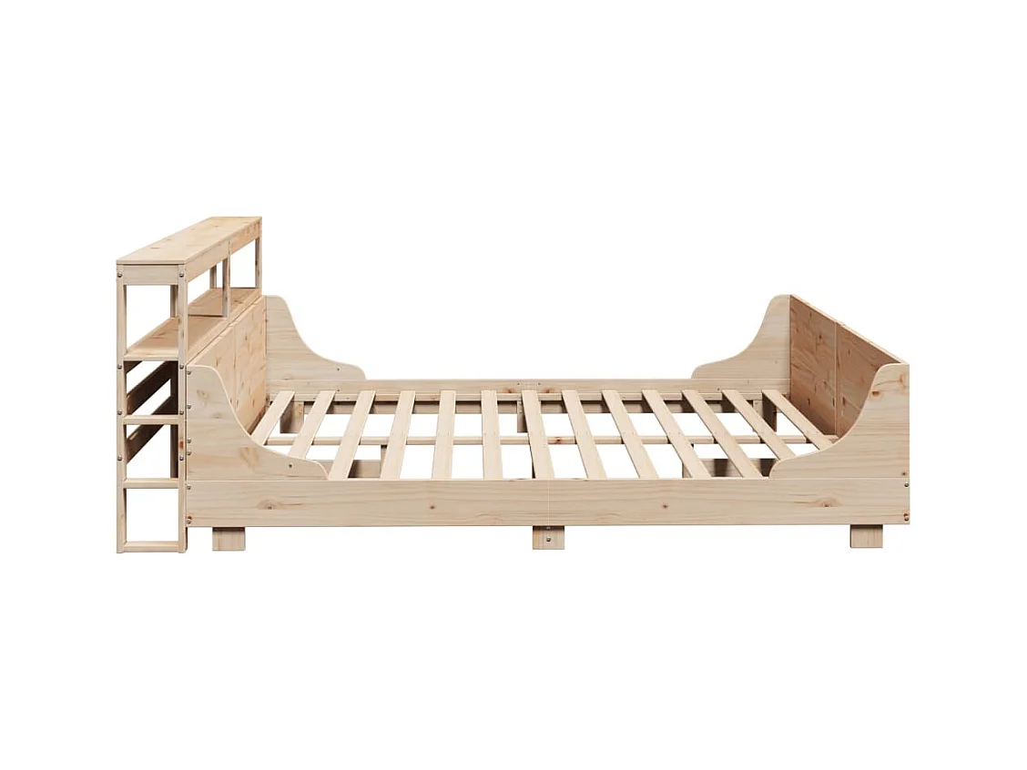 Cadre de lit sans matelas 200x200 cm bois massif de pin