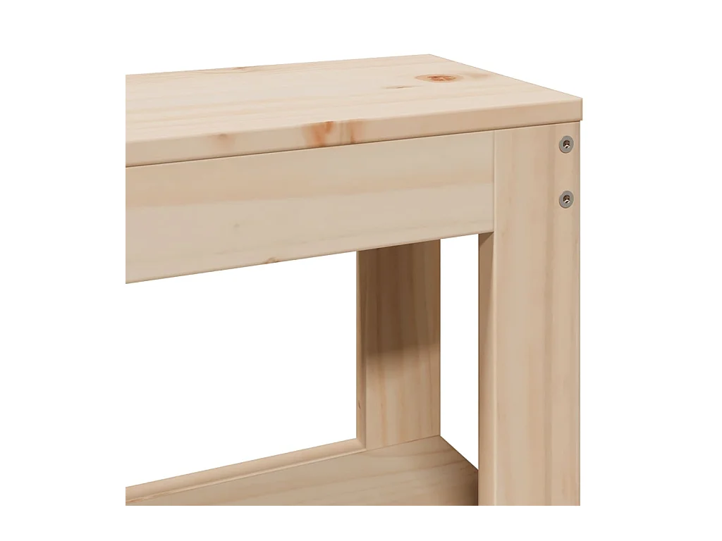 Cadre de lit sans matelas 200x200 cm bois massif de pin