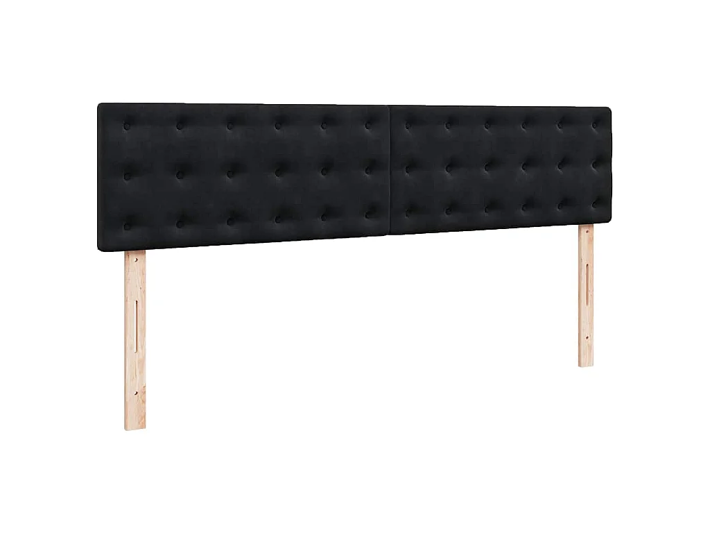 Ottoman bed met matras 200x200 cm fluweel zwart