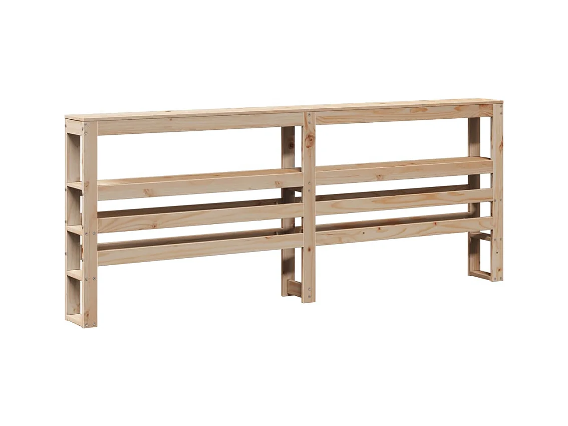 Cadre de lit sans matelas 200x200 cm bois massif de pin