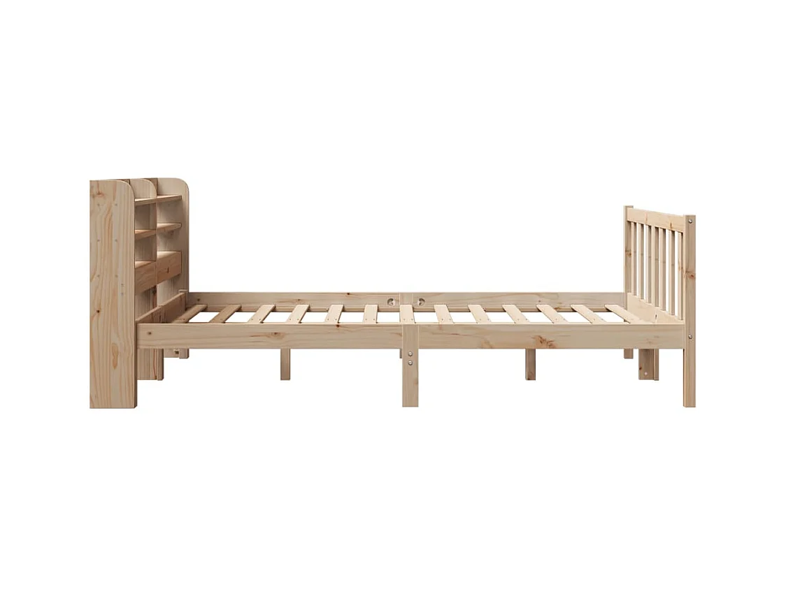 Cadre de lit sans matelas 150x200 cm bois de pin massif