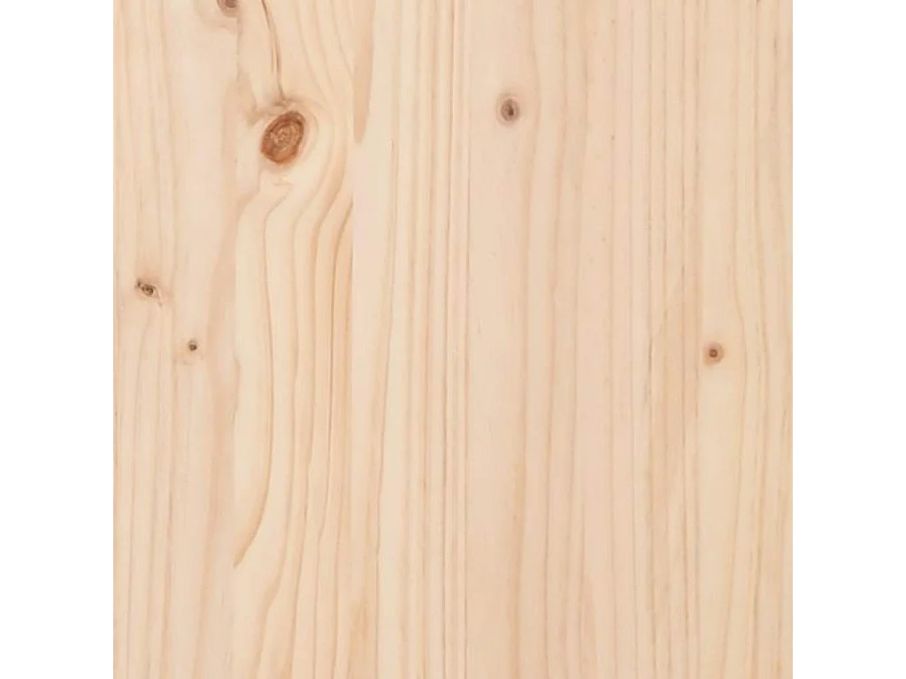 Cadre de lit sans matelas 193x203 cm bois massif de pin