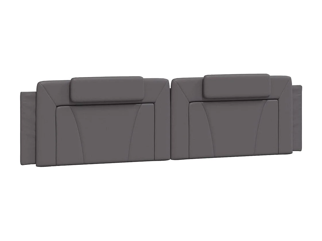 Cadre de lit Viana avec LED sans matelas gris 200x200 cm