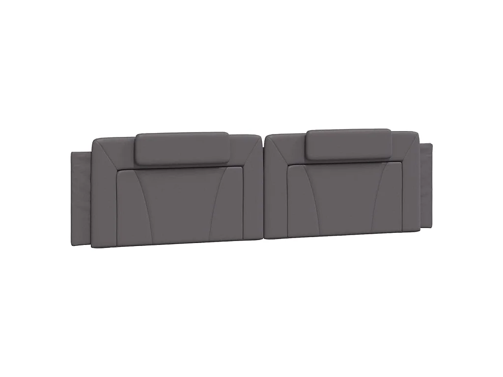 Bedframe "Viana" met LED zonder matras grijs 200x200 cm