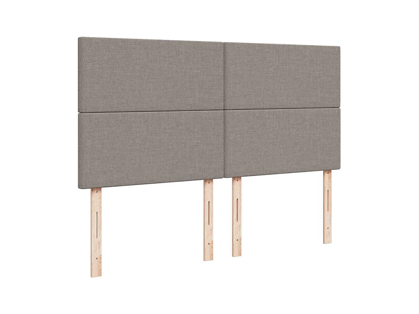 Giroletto a Molle con Materasso Tortora 200x200 cm in Tessuto