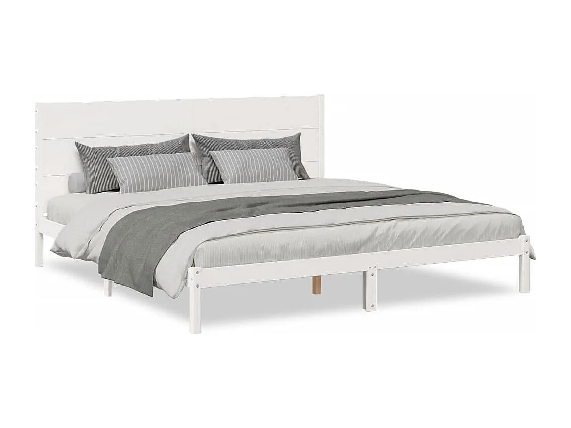 Cama extra longa sem colchão 200x210 cm madeira maciça