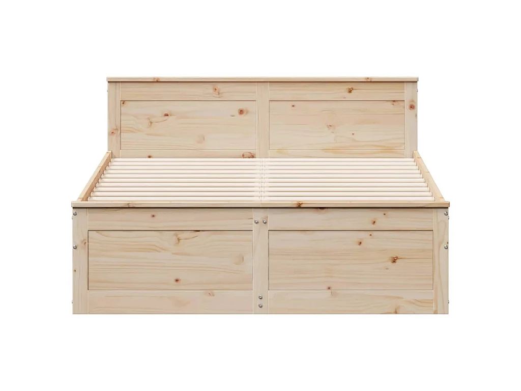 Giroletto senza Materasso con Testata 150x200 cm Massello Pino