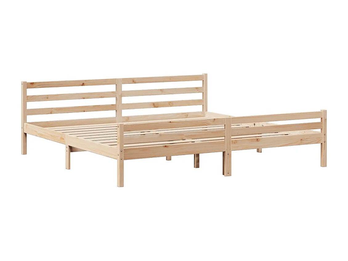 Bettgestell mit Kopfteil ohne Matratze 200x200 cm