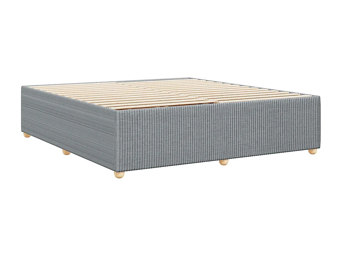 Bedframe zonder matras stof lichtgrijs 200x200 cm