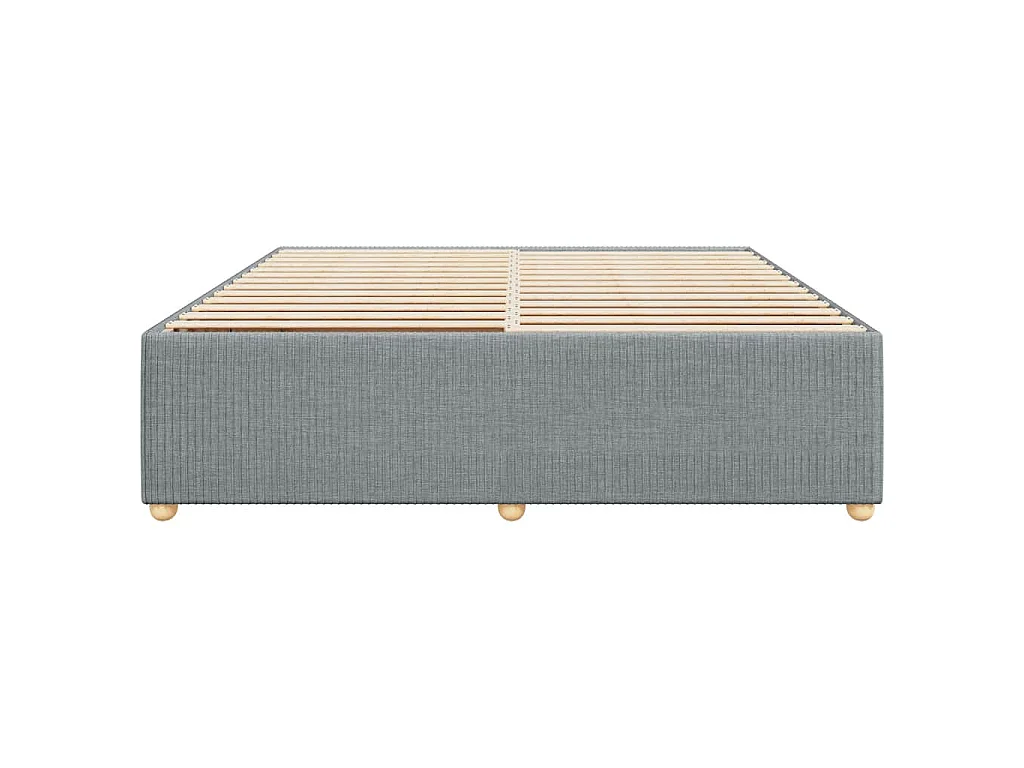 Bedframe zonder matras stof lichtgrijs 200x200 cm