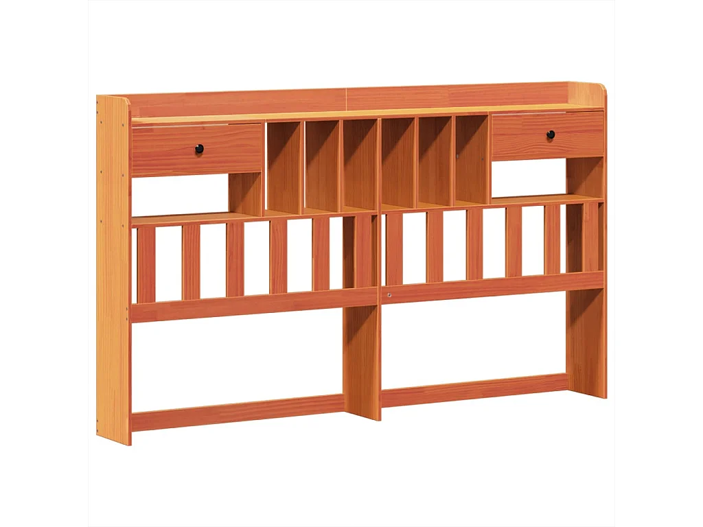 Cadre de lit sans matelas cire marron 200x200cm bois pin massif