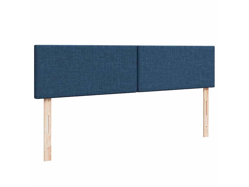 Ottoman-Bett mit Matratzen Blau 200x200 cm Stoff