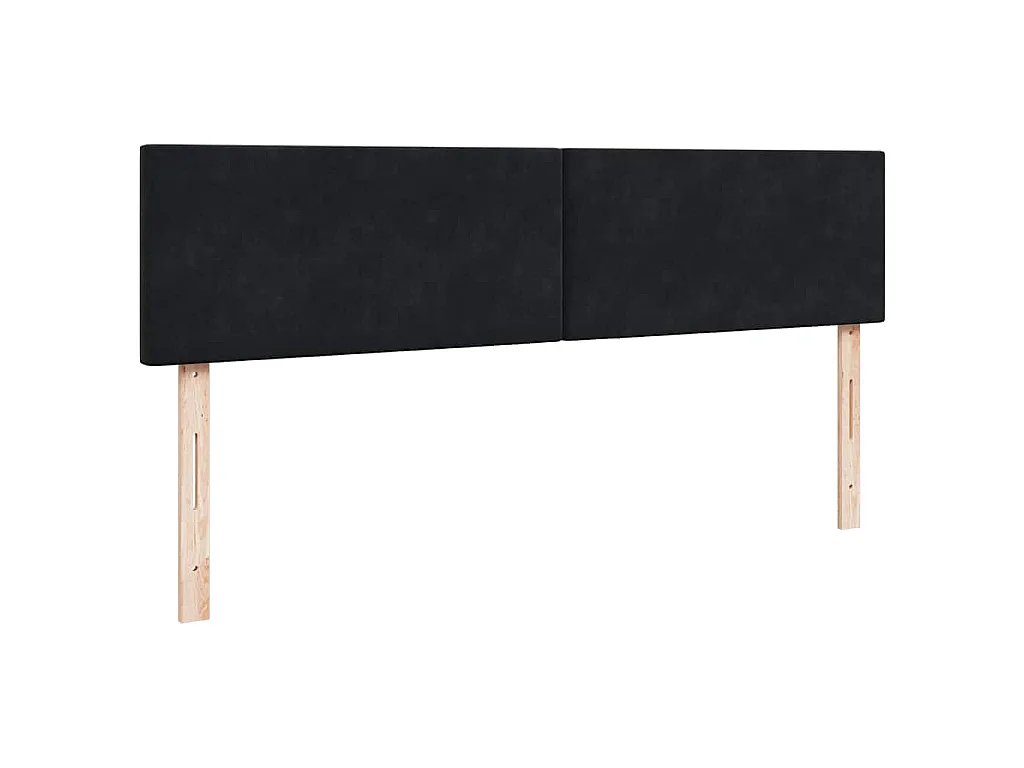 Cadre de lit ottoman avec matelas noir 200x200cm velours