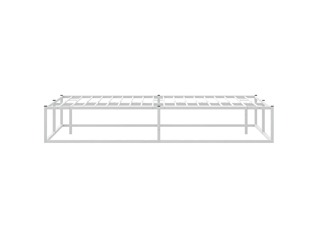 Giroletto senza Materasso Bianco 200x200 cm Metallo
