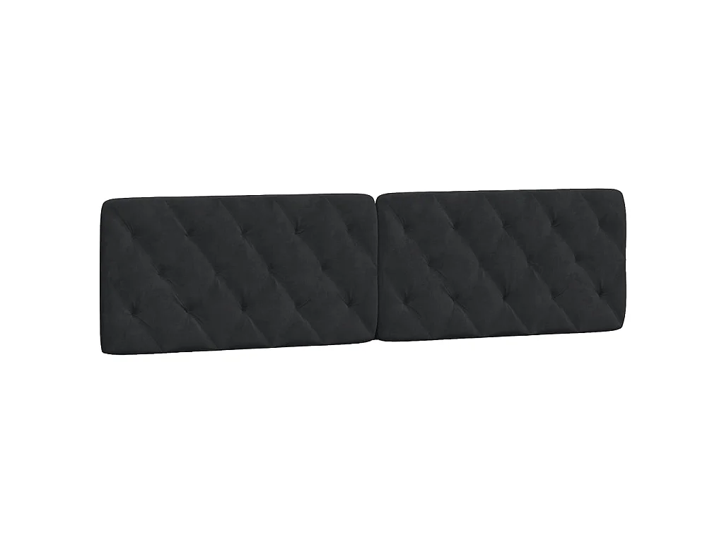 Bedframe zonder matras 200x200 cm fluweel zwart