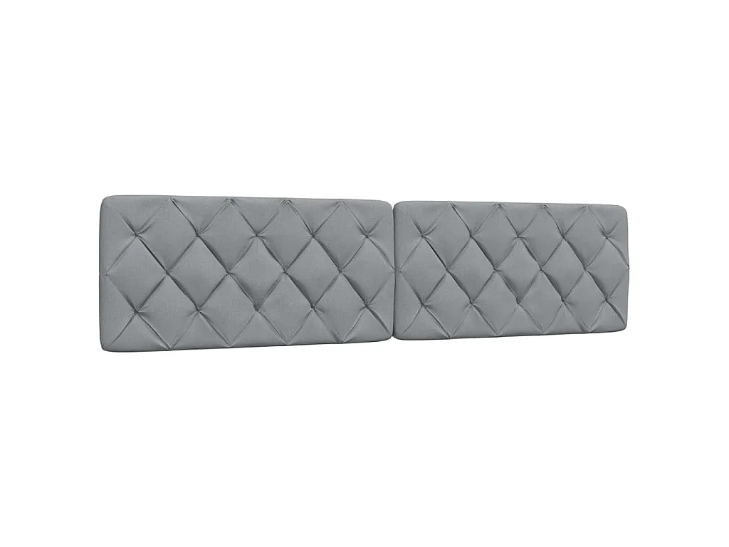 Bedframe zonder matras stof lichtgrijs 200x200 cm