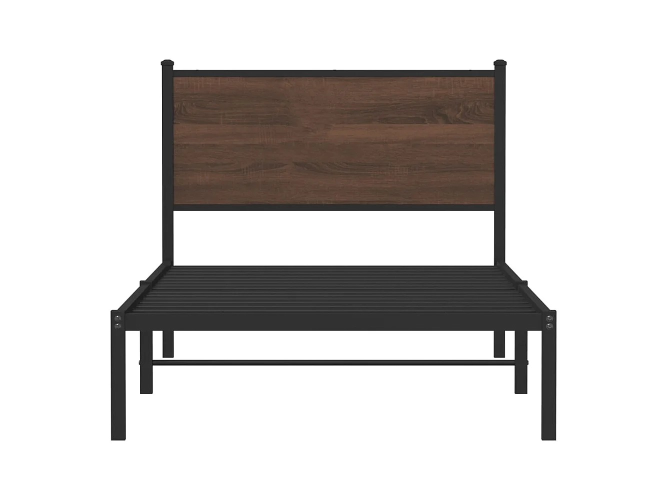 Giroletto senza Materasso in Metallo Rovere Marrone 107x203 cm