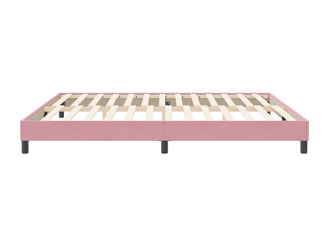Boxspringbett ohne Matratze Rosa 200x210 cm Samt
