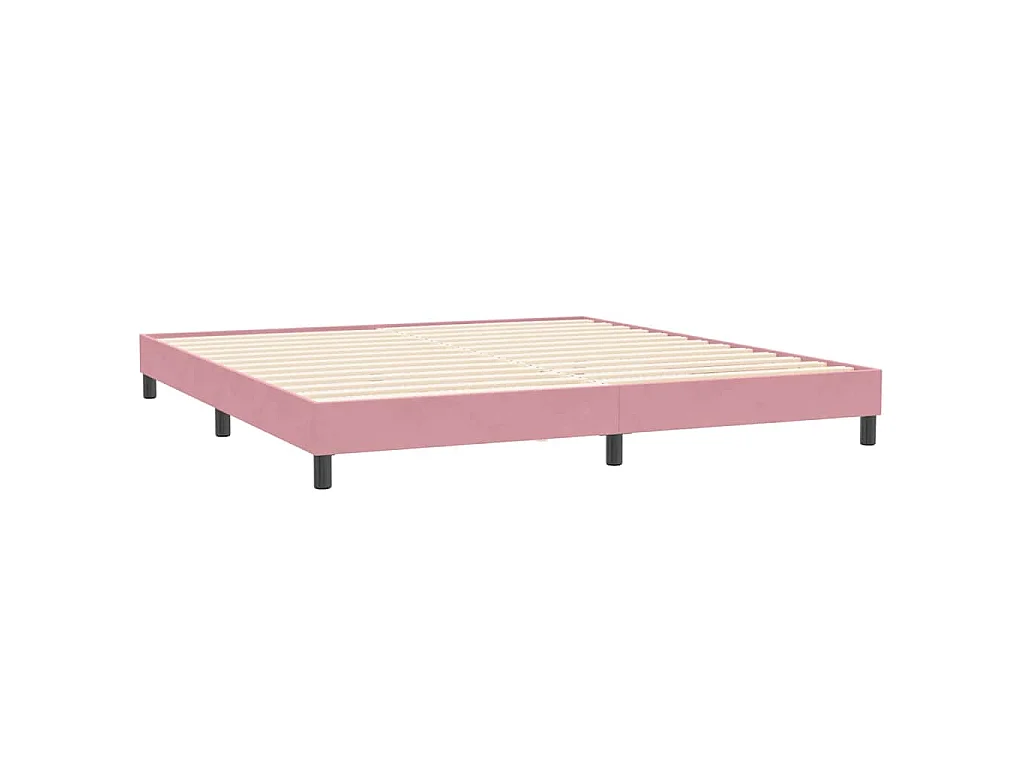 Boxspringbett ohne Matratze Rosa 200x210 cm Samt