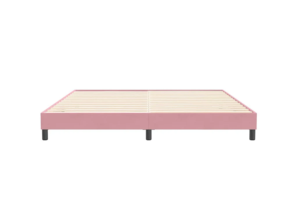 Boxspringbett ohne Matratze Rosa 200x210 cm Samt