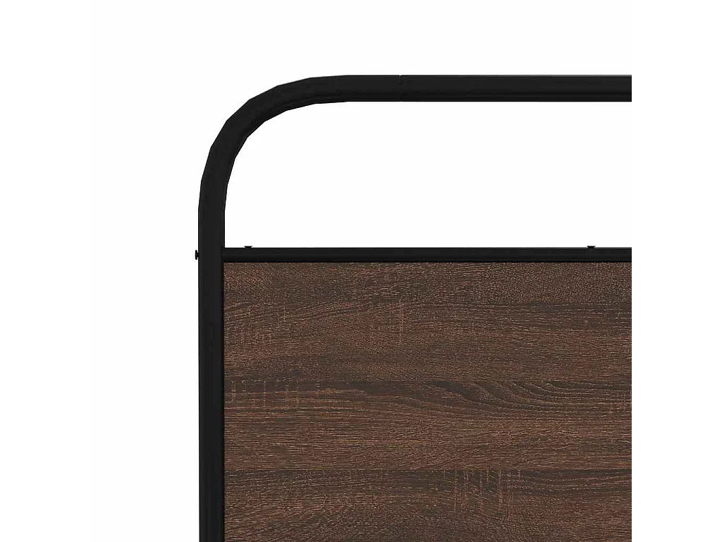 Giroletto senza Materaso in Metallo Rovere Marrone 200x200 cm