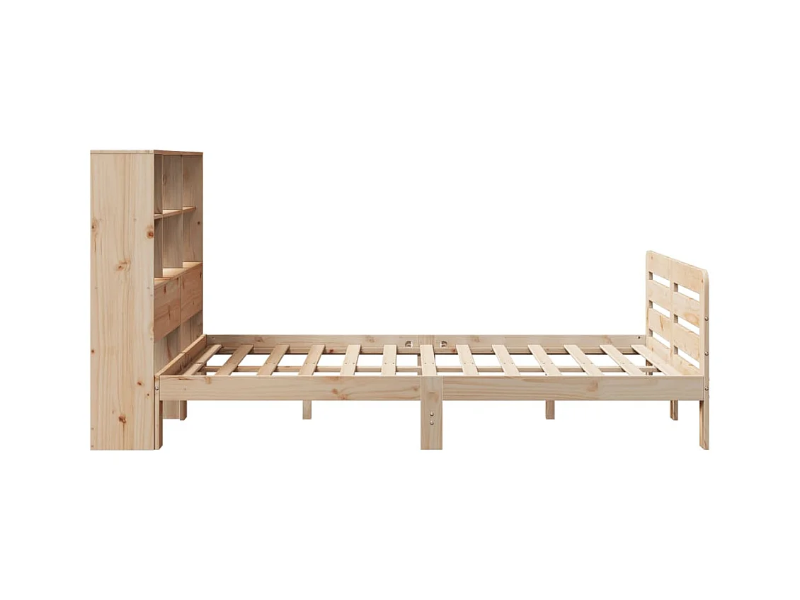 Cadre de lit sans matelas 150x200 cm bois de pin massif