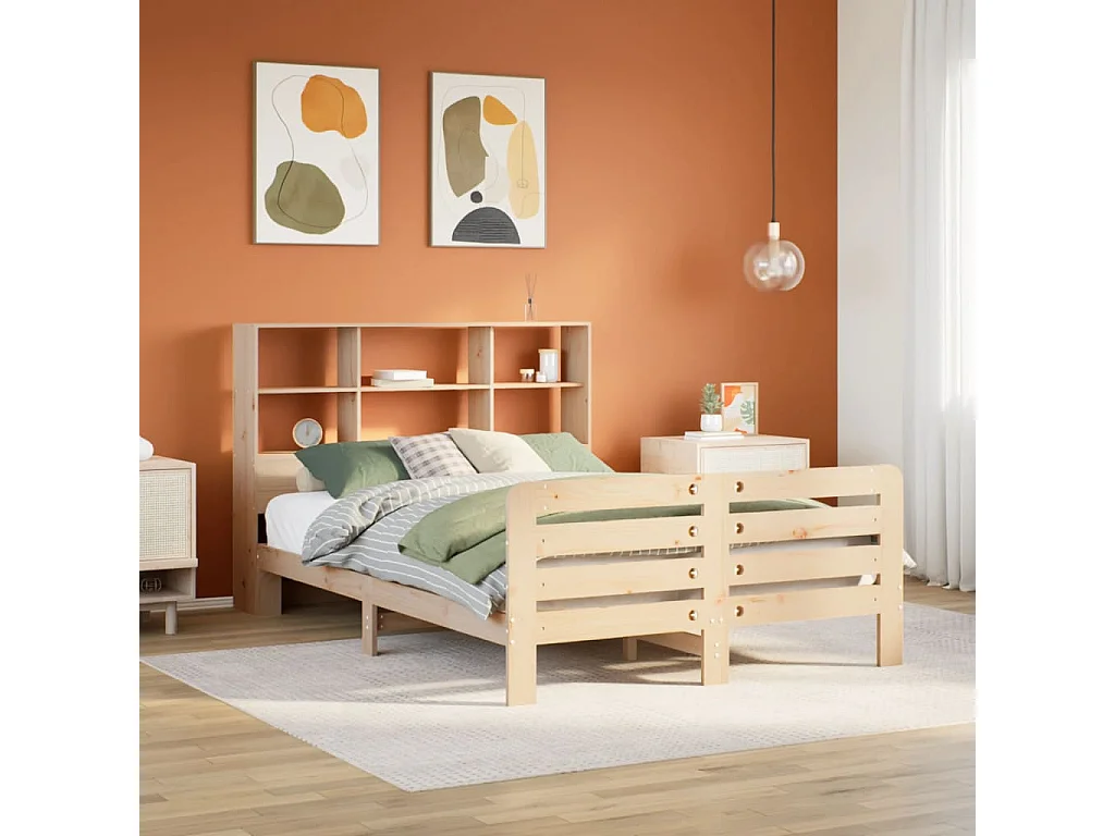Bedframe zonder matras massief grenenhout 150x200 cm
