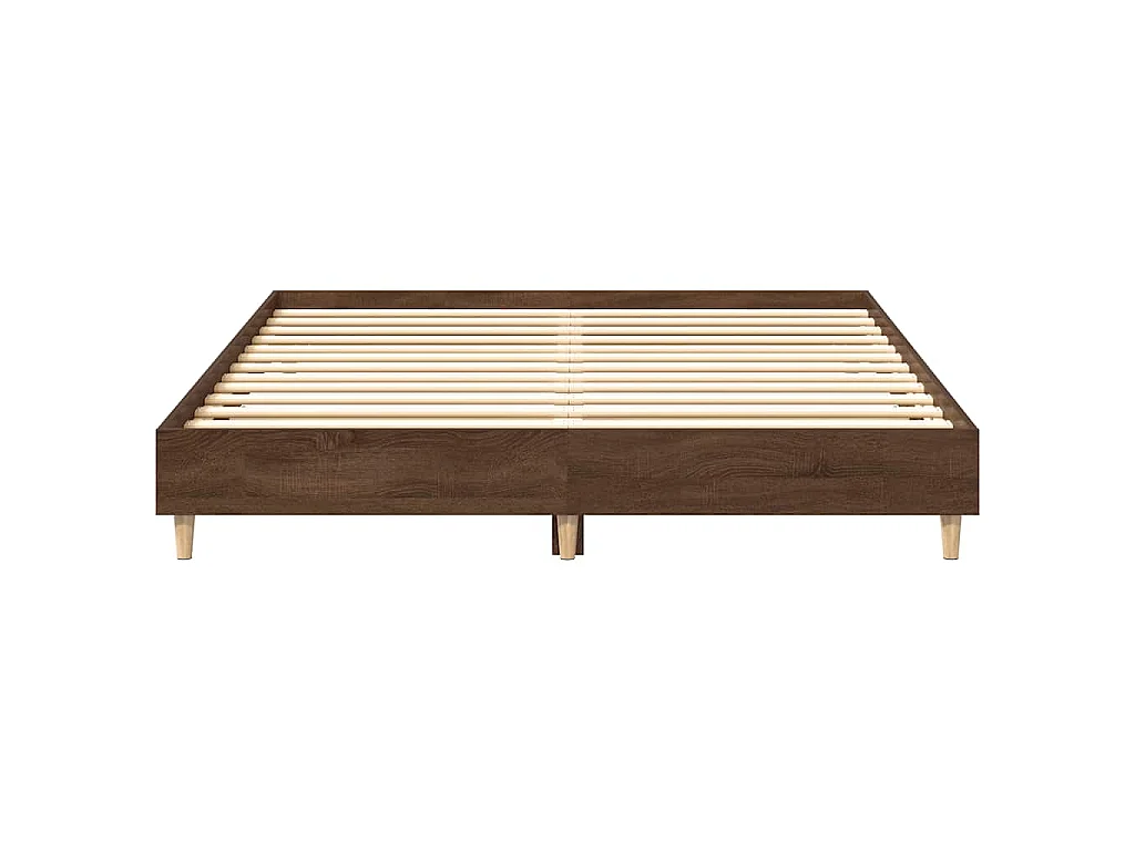 Bettgestell ohne Matratze Braun Eichen-Optik 150x200 cm
