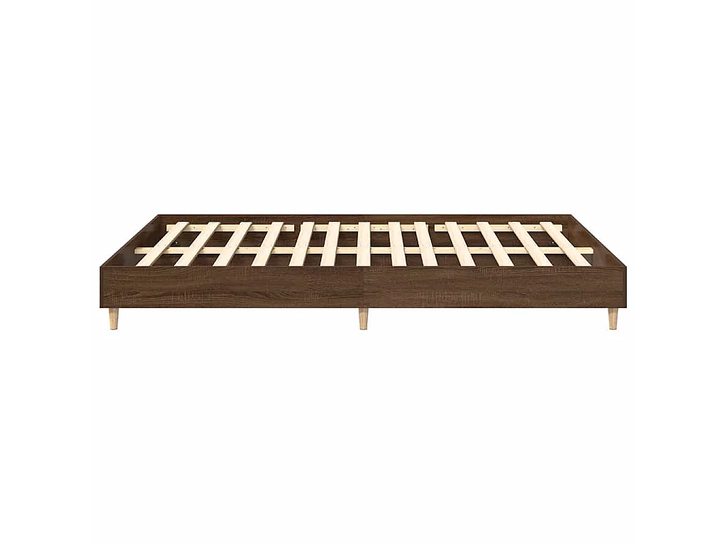Bettgestell ohne Matratze Braun Eichen-Optik 150x200 cm