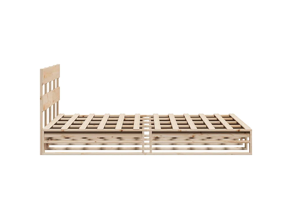Massivholzbett ohne Matratze 150x200 cm Kiefernholz