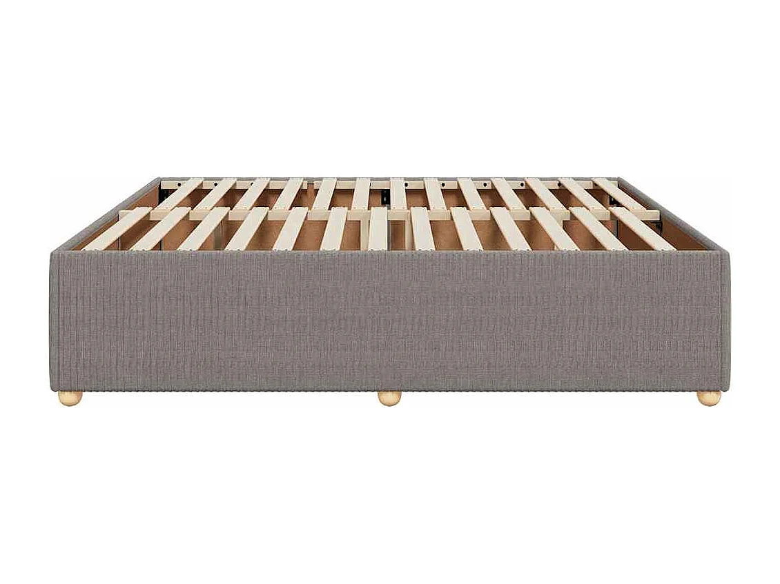 Giroletto senza Materasso Tortora 200x200 cm in Tessuto