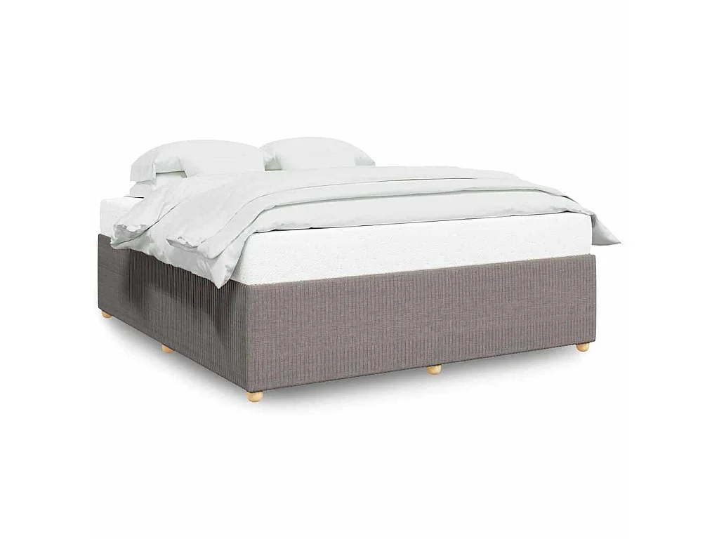 Bedframe zonder matras stof taupe 200x200 cm
