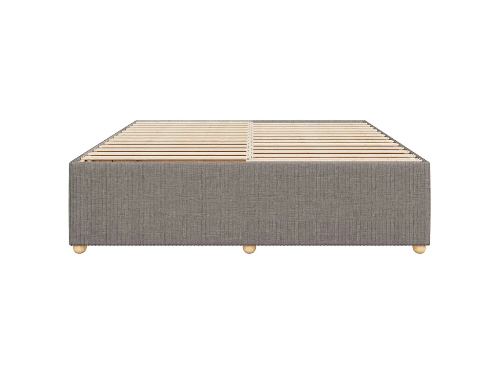 Bedframe zonder matras stof taupe 200x200 cm