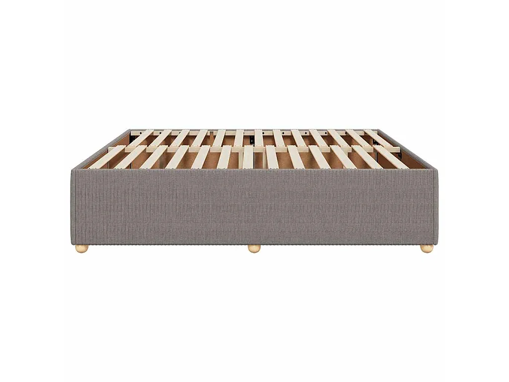 Bedframe zonder matras stof taupe 200x200 cm
