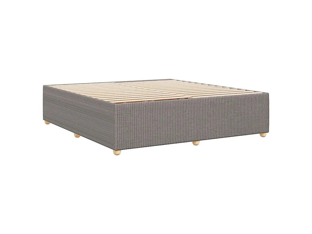 Bedframe zonder matras stof taupe 200x200 cm