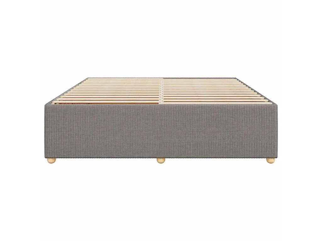 Bedframe zonder matras stof taupe 200x200 cm