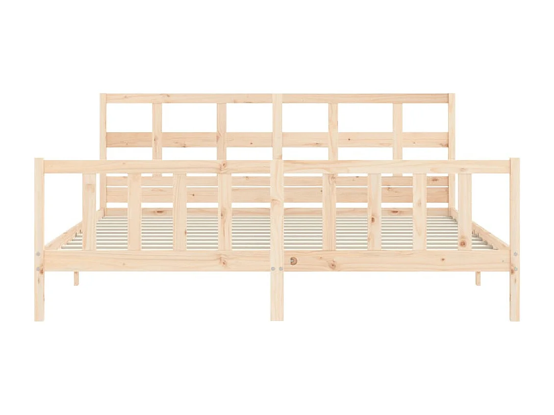 Cadre de lit sans matelas 200x200 cm bois massif de pin