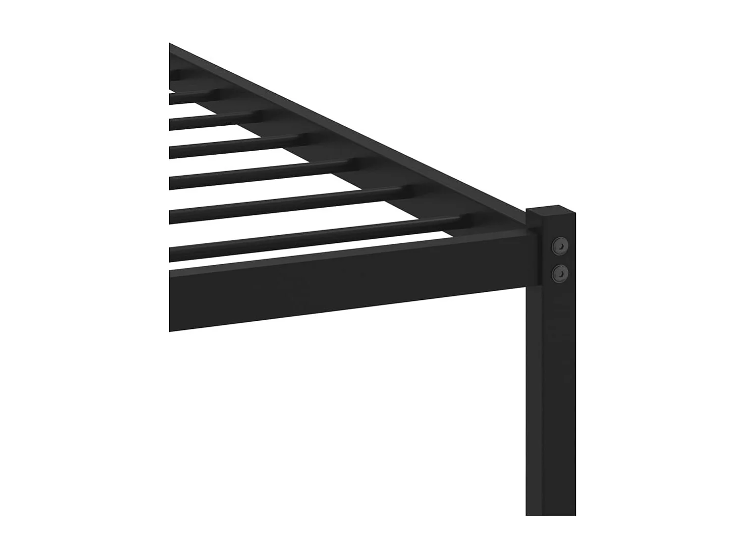 Cadre de lit en métal sans matelas chêne sonoma 107x203 cm