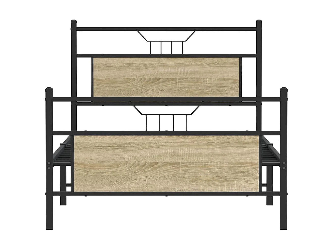 Bettgestell ohne Matratze Sonoma-Eiche 107x203 cm Holzwerkstoff
