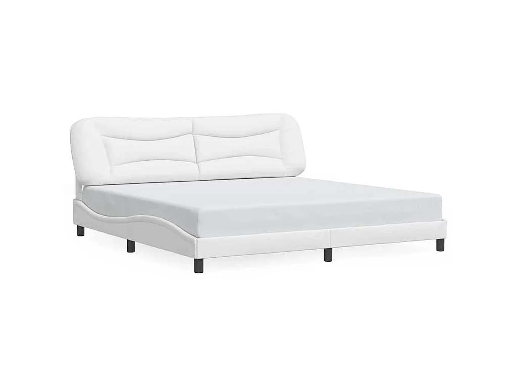 Giroletto senza Materasso Hvar Bianco 200x200 cm in Similpelle