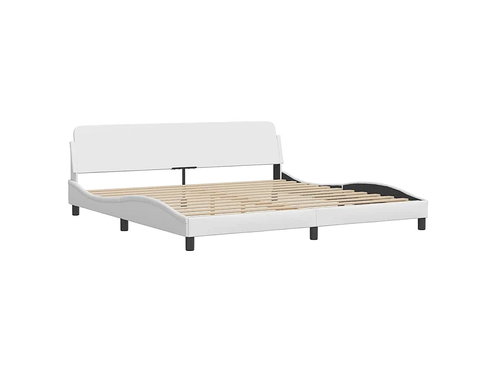 Giroletto senza Materasso Hvar Bianco 200x200 cm in Similpelle