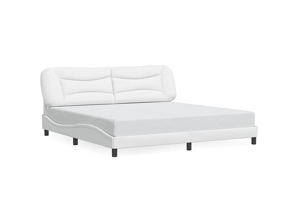 Giroletto senza Materasso Hvar Bianco 200x200 cm in Similpelle
