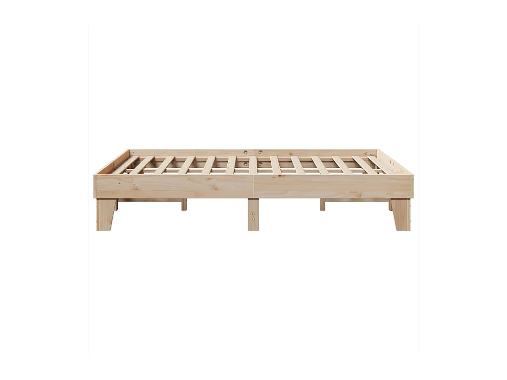 Cadre de lit sans matelas 150x200 cm bois de pin massif
