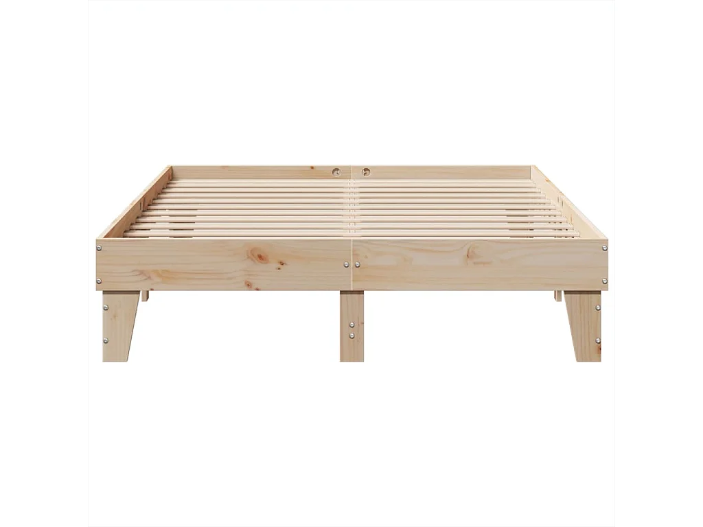 Bedframe zonder matras massief grenenhout 150x200 cm